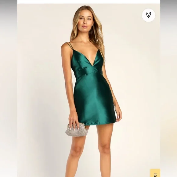 green emerald velvet dress Preppy Emerald Green Plain Bodycon Mini Tank Dress L